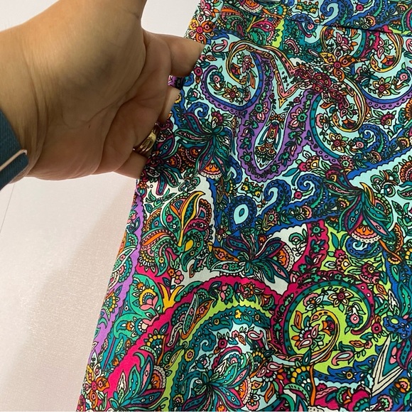 Tommy Hilfiger Women's Paisley Printed Chino Pants Size 6‎ Multicolor Pockets - Picture 7 of 13